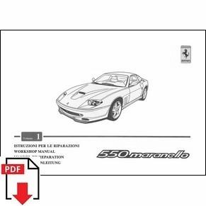 Manuel de rparation 1996 Ferrari 550 Maranello vol1 1111/96 PDF (it/fr/uk/de)