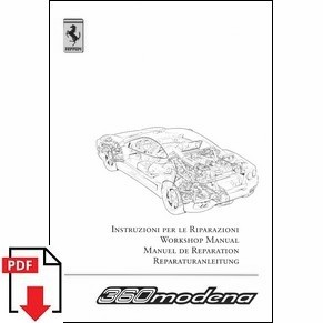 2005 Ferrari 360 Modena workshop manual vol2 1999/05 PDF (it/fr/uk/de)