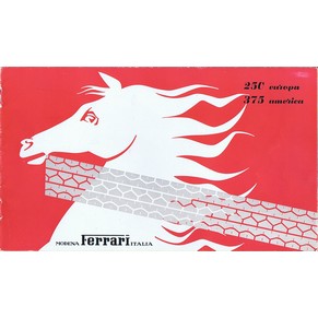 Brochure 1954 Ferrari 250 Europa 375 America (it)