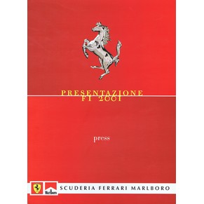 Brochure 2001 Ferrari Formula 1 F2001 1668/01 + 4 slides (press kit)