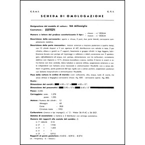 Fiches d'homologation C.S.A.I.