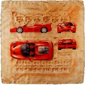 Ferrari F50 head scarf
