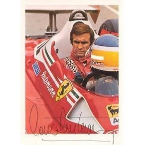 Ferrari official postcard 1978 Carlos Reutemann