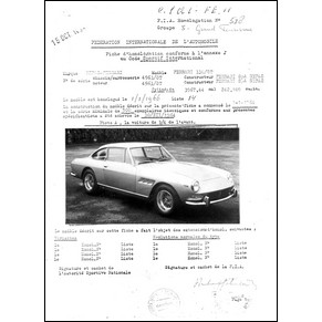 Fiches d'homologation F.I.A.