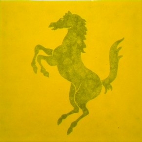 Ferrari cavallino ceramic tile