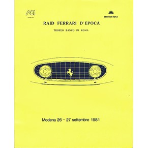 Raid Ferrari d'epoca 1981