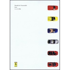 Brochure 1996 Ferrari Mondial de l'automobile 1996 Paris 1121/96 (1.5M/9/96) (press kit)