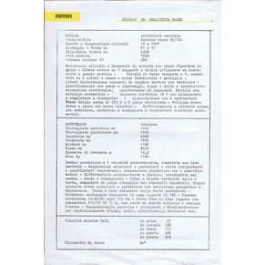 1973 Ferrari BB Berlinetta Boxer technical sheet (Scheda tecnica)