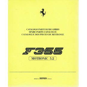 1996 Ferrari F355 GTB/GTS/Spider Motronic 5.2 spare parts catalogue 1088/96