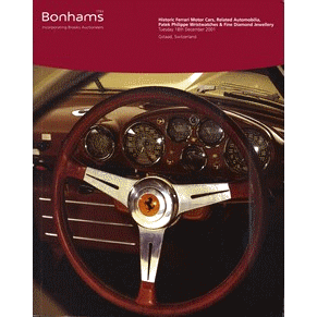 2001 Historic Ferrari motor cars, related automobilia, Patek Philippe wristwatches & fine diamon