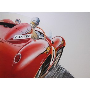 Print Ferrari 250 TR Testa Rossa Montlhry 1992 / Alain Mirgalet