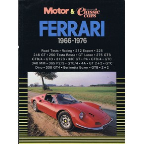 Ferrari 1966-1976 motor & classic cars / R.M. Clarke / Brooklands (SOLD)