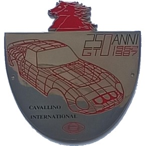 Cavallino international - Rallye Ferrari 250 GTO - 25 Anni - 1962-1987 - Car badge