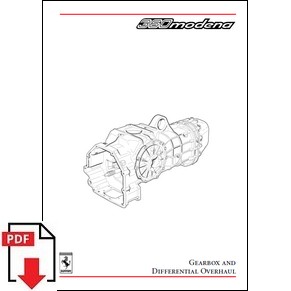 2000 Ferrari 360 Modena Gearbox and differential overhaul PDF (uk)