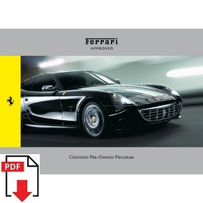 Brochure Ferrari approved 2010 3733/10 PDF (it/uk)