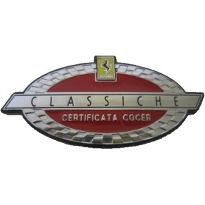 Badge Ferrari Classiche certificata cocer (SOLD)