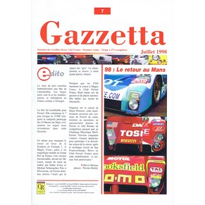 Cavallino Rosso Club France - Gazetta 07 - 1998