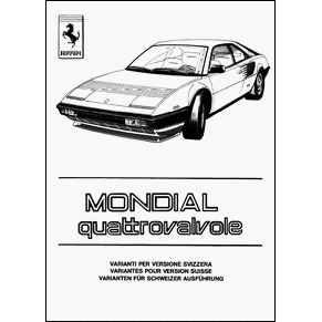 1983 Ferrari Mondial Quattrovalvole owners manual 285/83 PDF (it/fr/de)
