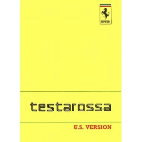 1990 Ferrari Testarossa owners manual 634/90 PDF (it/us)