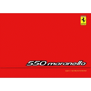 1996 Ferrari 550 Maranello owners manual 1106/96 PDF (it/fr/uk/de)