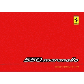 1997 Ferrari 550 Maranello owners manual 1164/97 PDF (it/fr/uk/de)