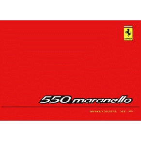 1998 Ferrari 550 Maranello owners manual 1392/98 PDF (it/fr/uk/de)