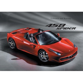 2011 Ferrari 458 Spider owners manual 3851/11 PDF (de)