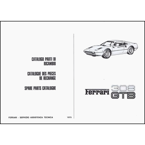 1975 Ferrari 308 GTB spare parts catalogue 117/75 PDF (it/fr/uk)
