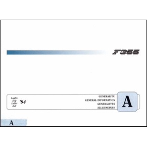 1994-1999 Ferrari F355 workshop manual vol1 PDF (it/fr/uk/de)