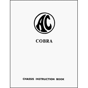 AC Cobra chassis instruction book PDF
