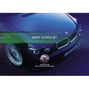 Brochure Alpina BMW B7 2004 PDF