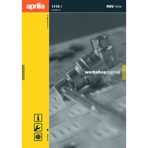Workshop manual Aprilia RSV1000 2002 (e) PDF