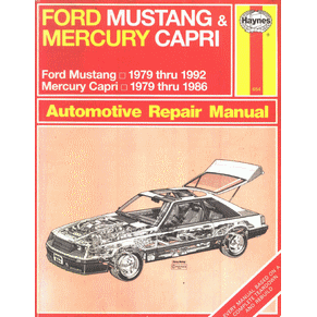 Automotive repair manual Mercury Capri 1979>1986 PDF