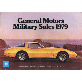Brochure General Motors military sales 1979