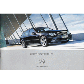 Brochure Mercedes Benz C-Class Estate price list (S203PL/0507)