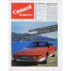 Canard Subaru Juillet 1985 (Switzerland)