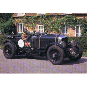 Post card Bentley 4 1/2 supercharged 1930
