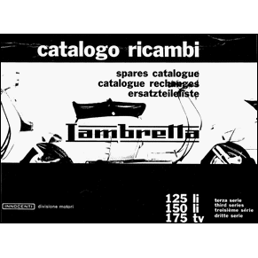 Spares catalogue Lambretta 125 LI 150 LI 175 TV 1962 PDF