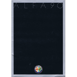 Catalogue Alfa Romeo Alfa 90 1984 2.0 & 2.5 V6 & 2.4 TD (F 849 234)