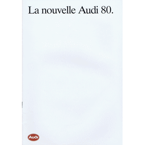 Brochure Audi 80 1985 80/CC/CD/GTE (499/1190.05.44)