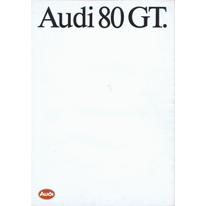 Brochure Audi 80 GT 1986 (520/1650.04.41)