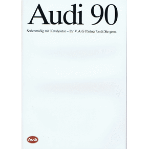 Brochure Audi 90 1988 90/Quattro (Switzerland) (720/1195.15.04)