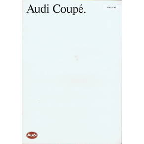 Brochure Audi Coupé 1990 (020/1195.03.41)