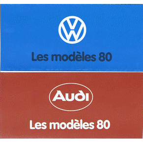 Brochure Audi/Volkswagen 1980 range