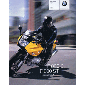 Brochure BMW Motorrad F 800 S / F 800 ST 2007 (6 11 205 197 30)