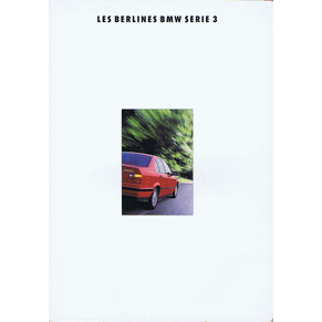 Brochure BMW série 3 les berlines 1992 (2 11 03 21 30)