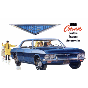 Brochure Chevrolet Corvair 1966 custom features PDF