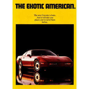 Brochure Chevrolet Corvette 1984 PDF