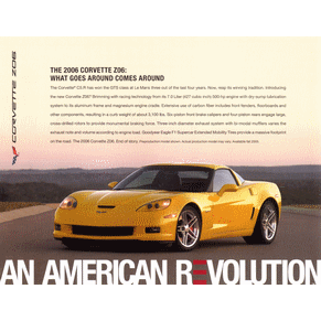 Brochure Chevrolet Corvette 2006 PDF