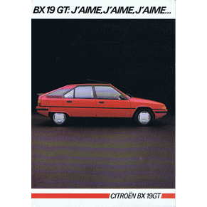 Catalogue Citroen BX 1985 19GT